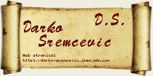 Darko Sremčević vizit kartica